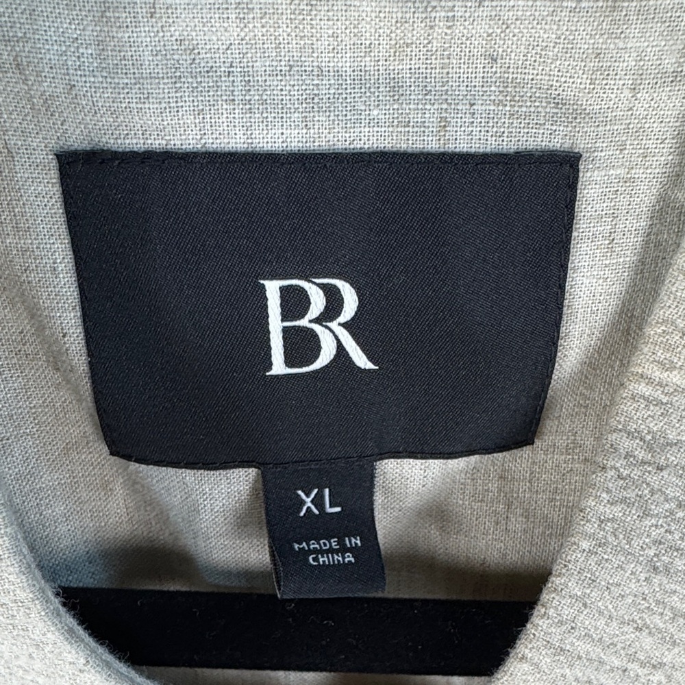 Banana Republic Bella Cotton Linen Light Tan Bomber Jacket XL - Picture 2 of 16